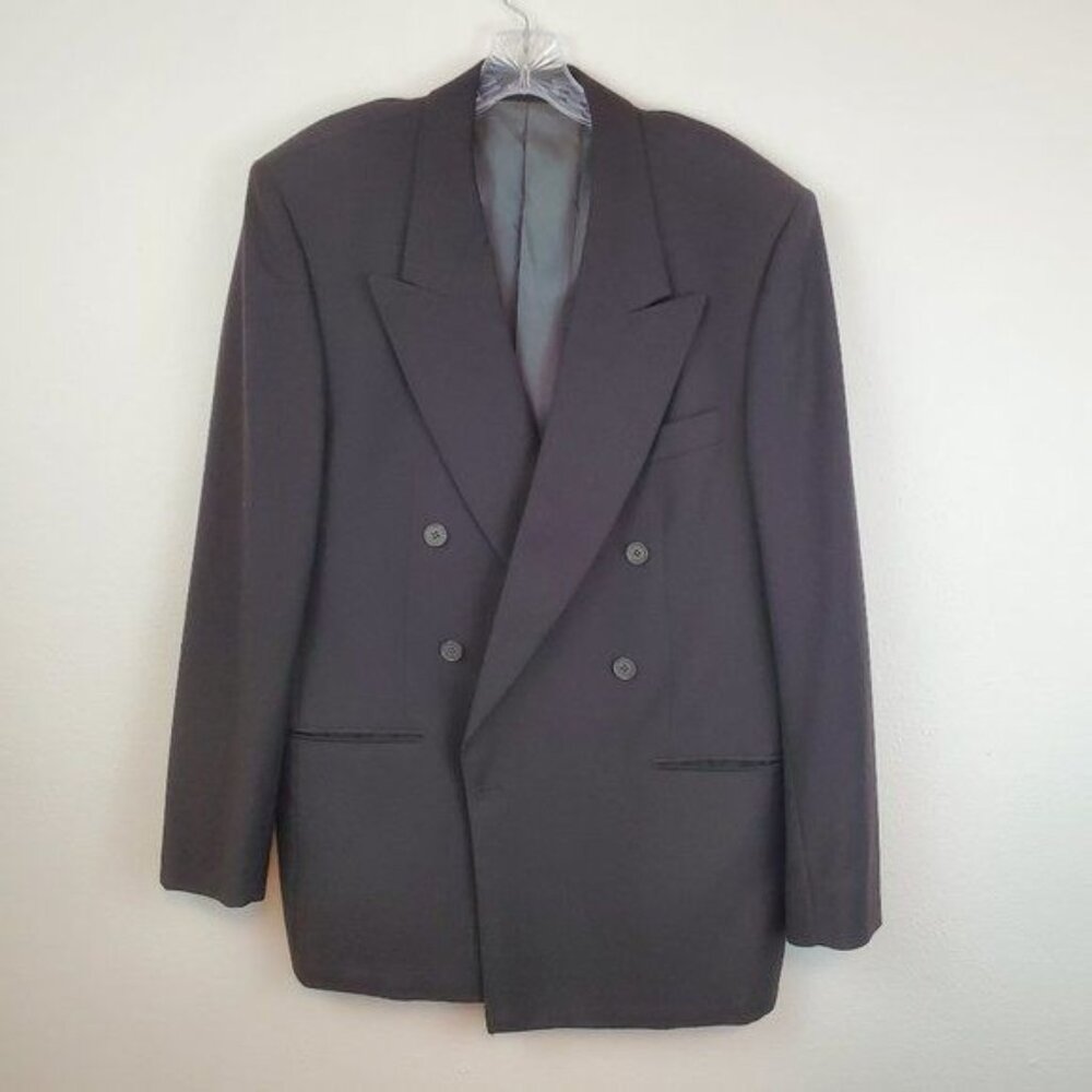 YSL men's double breasted suit coat